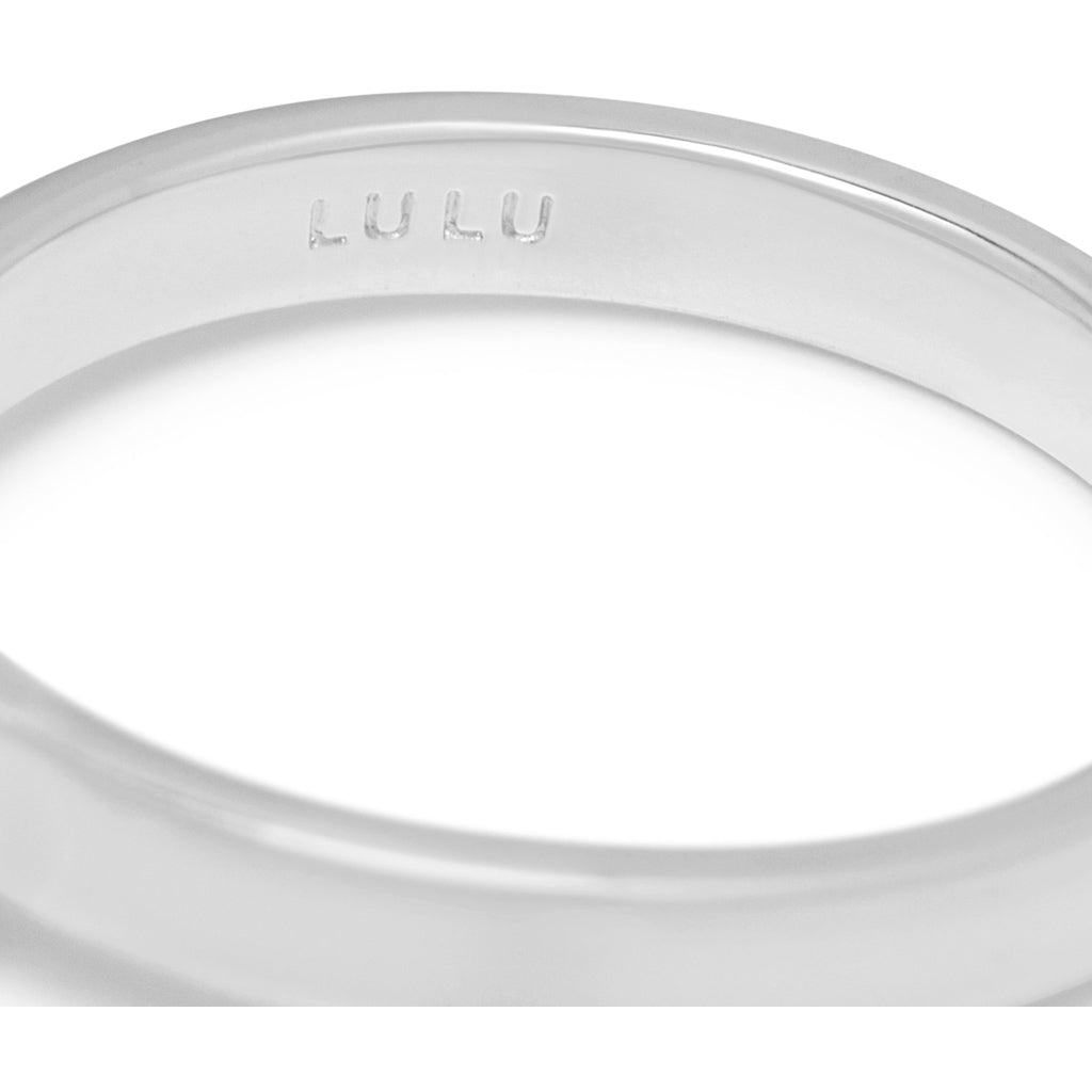 LULU Copenhagen Diamond Ring Large argent Rings Light Green