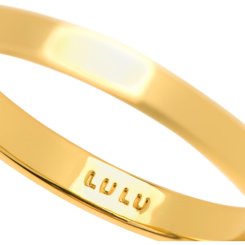 LULU Copenhagen Diamond Ring Small plaqué or Rings Light Green