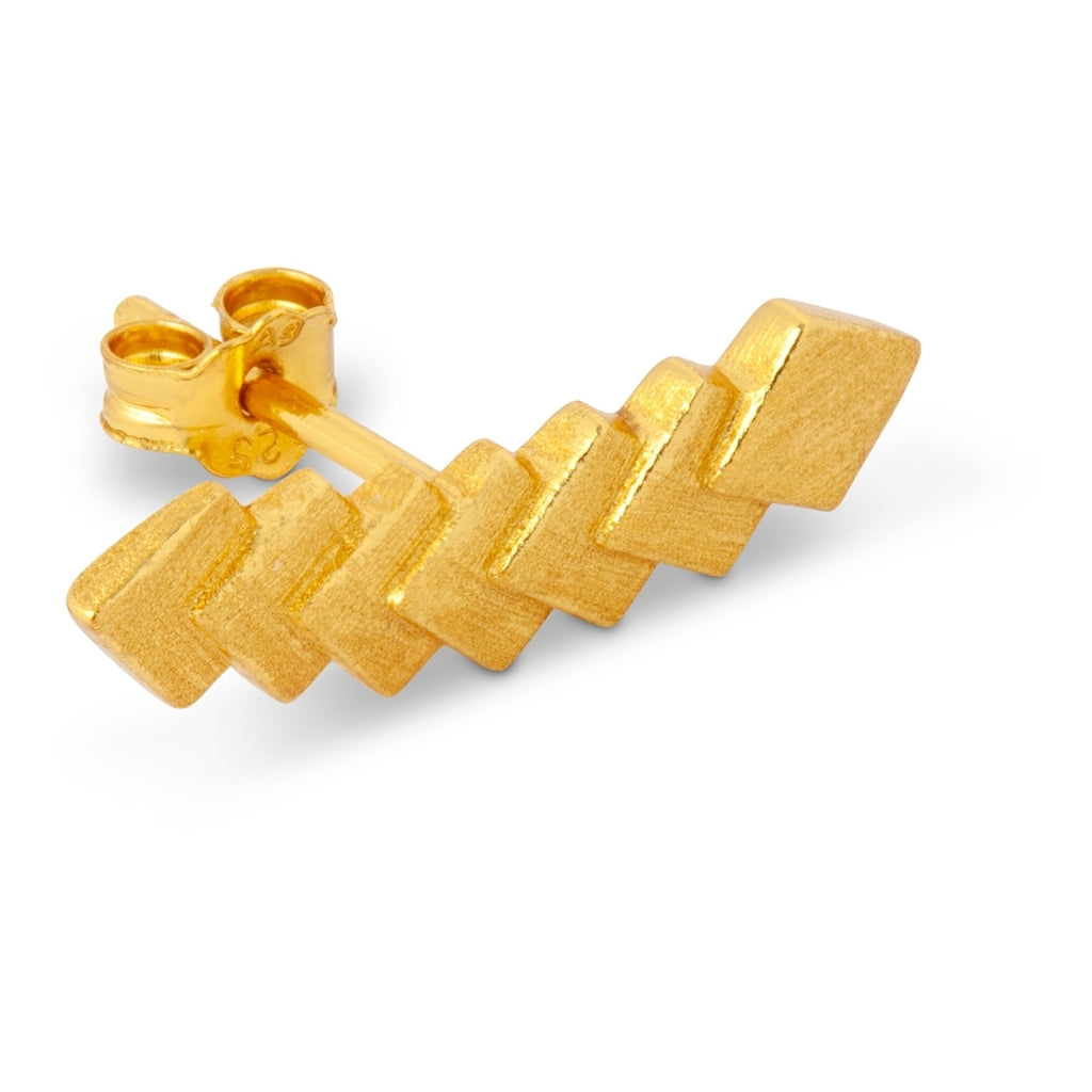 LULU Copenhagen Domino 7 boucle d'oreille 1 pièce Ear stud, 1 pcs Gold Plated