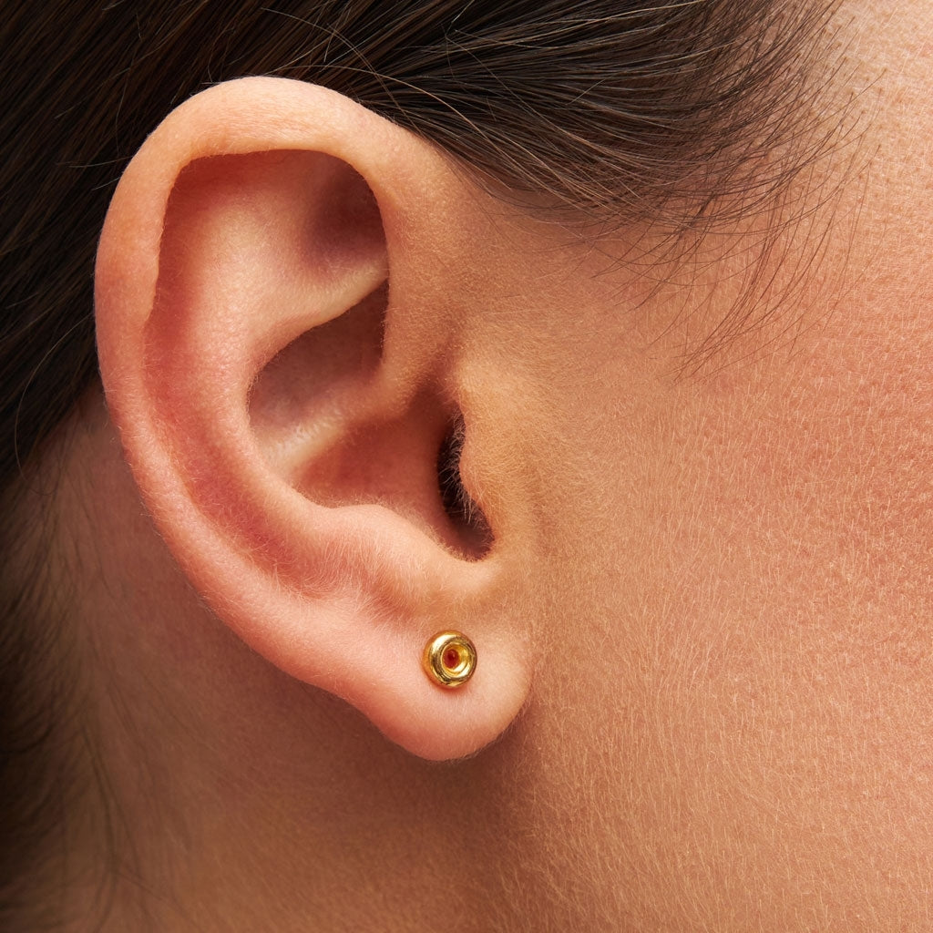 LULU Copenhagen Donut boucle d'oreille 1 pièce Ear stud, 1 pcs Gold Plated
