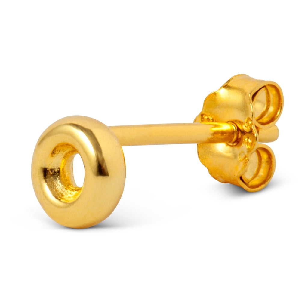 LULU Copenhagen Donut boucle d'oreille 1 pièce Ear stud, 1 pcs Gold Plated