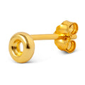Donut boucle d'oreille 1 pièce - Gold Plated