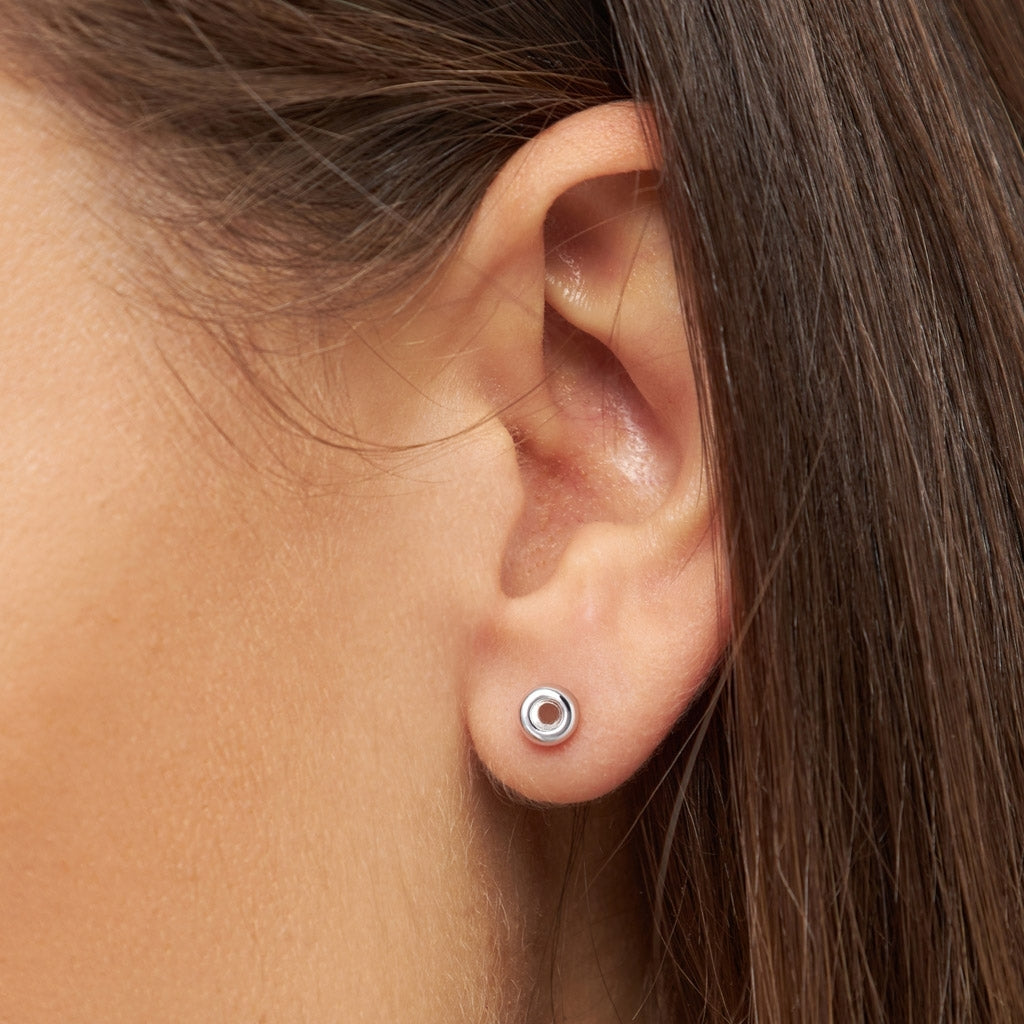 LULU Copenhagen Donut boucle d'oreille 1 pièce Ear stud, 1 pcs Silver