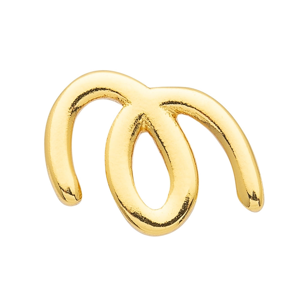 LULU Copenhagen Doodle boucle d'oreille 1 pièce Ear stud, 1 pcs Gold Plated