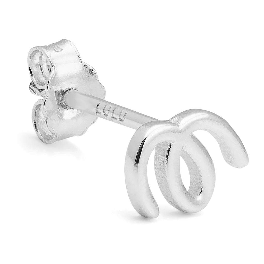 LULU Copenhagen Doodle boucle d'oreille 1 pièce Ear stud, 1 pcs Silver