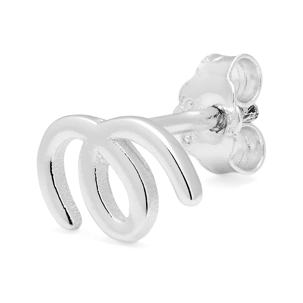 LULU Copenhagen Doodle boucle d'oreille 1 pièce Ear stud, 1 pcs Silver