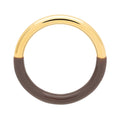 Double Color Ring plaqué or - Cocoa Powder