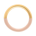 Double Color Ring plaqué or - Dusty Peach