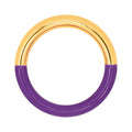 Double Color Ring plaqué or - Gold/Deep Purple