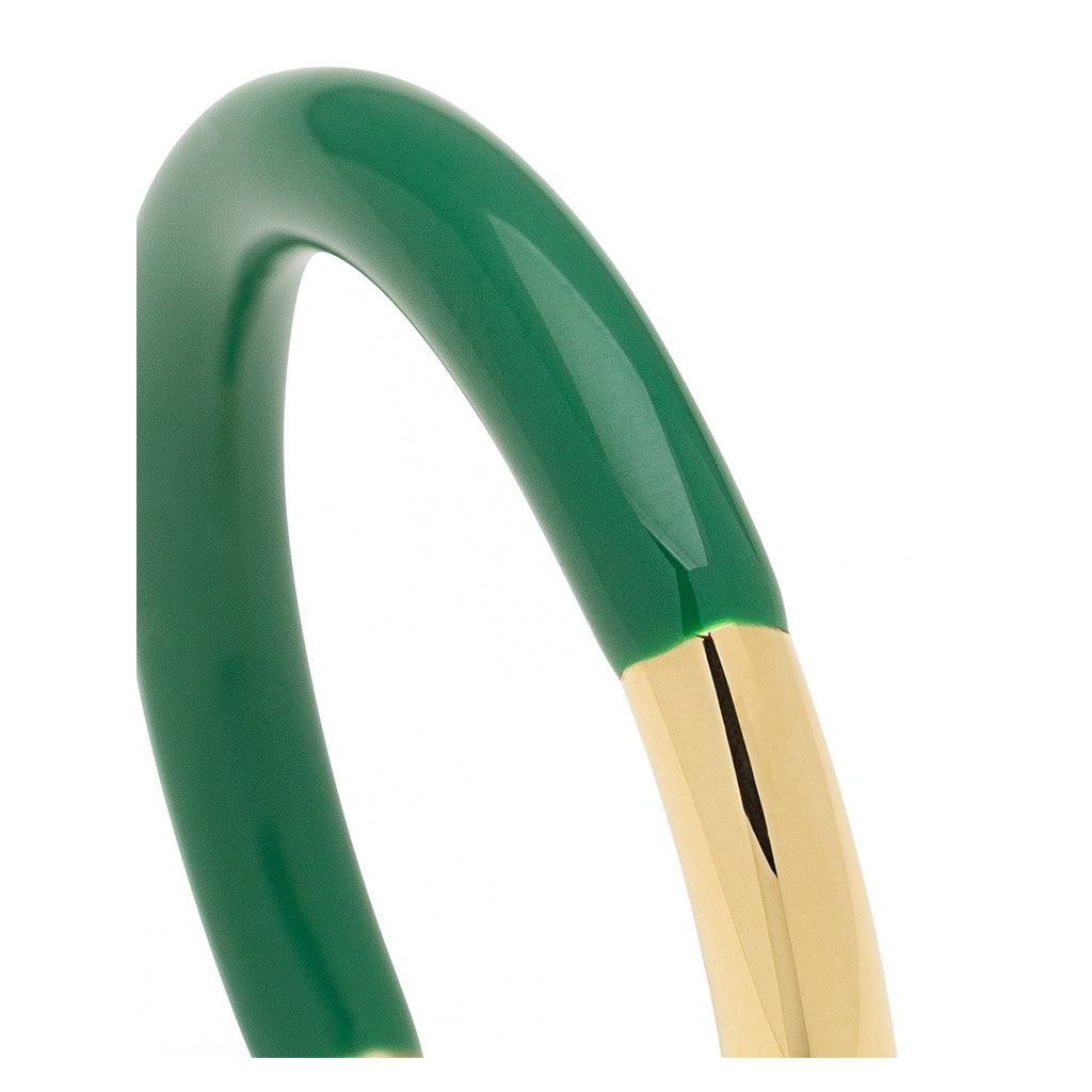 LULU Copenhagen Double Color Ring plaqué or Rings Gold/Green