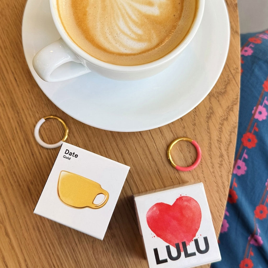 LULU Copenhagen Double Color Ring plaqué or Rings Gold/White