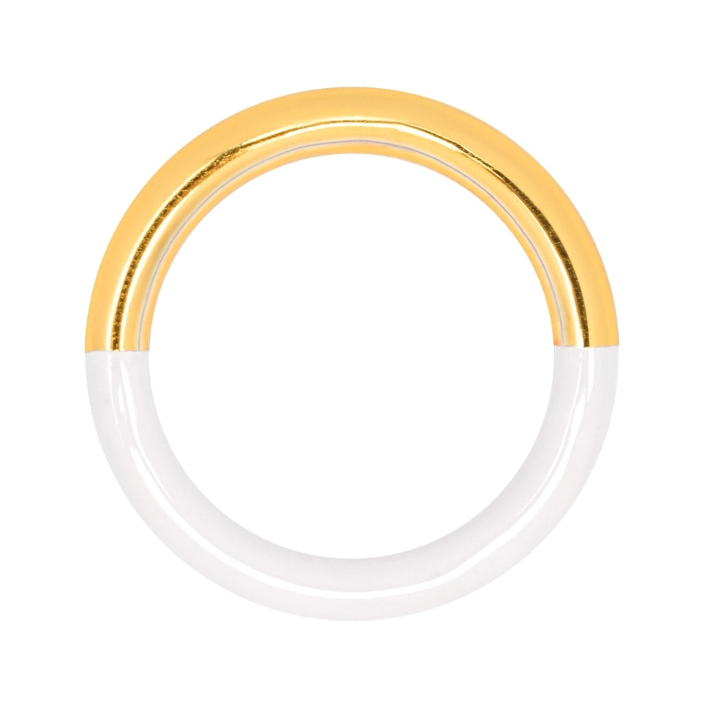 LULU Copenhagen Double Color Ring plaqué or Rings Gold/White