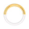 Double Color Ring plaqué or - Gold/White
