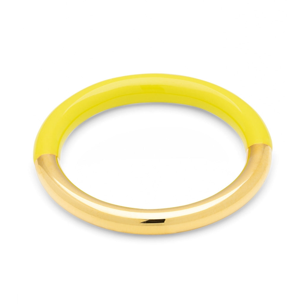 LULU Copenhagen Double Color Ring plaqué or Rings Wild Lime