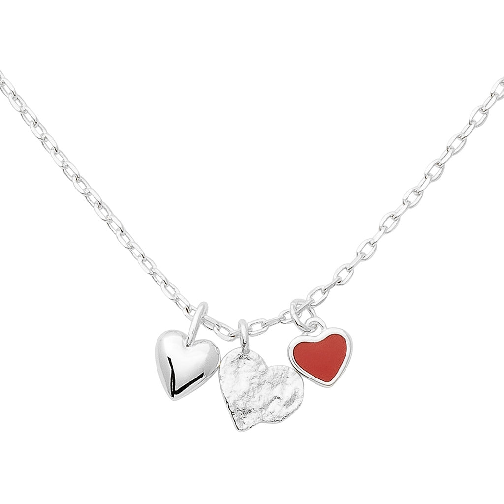 LULU Copenhagen Endless Love Collier - Plaqué argent Necklaces Passion Red