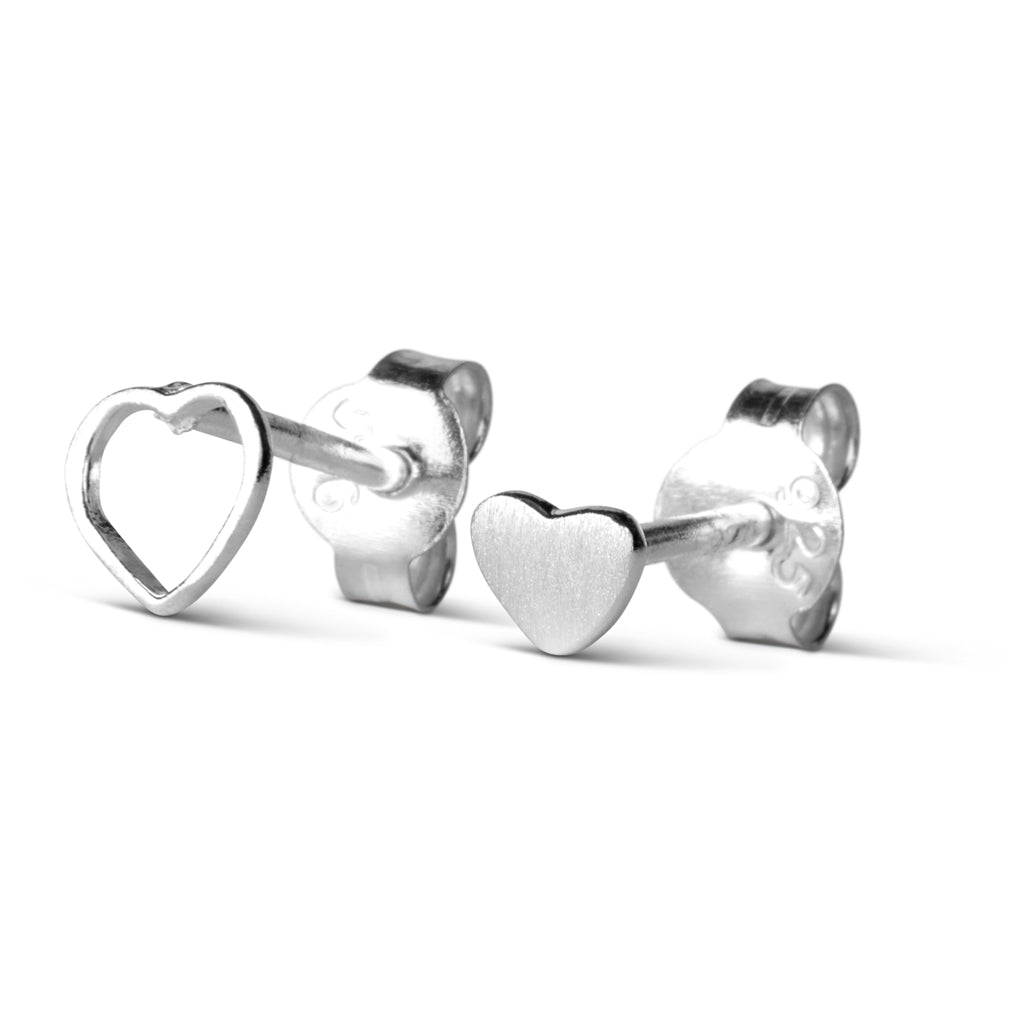 LULU Copenhagen Family Love boucles d'oreilles brossé Earrings, pairs Silver