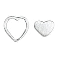 Family Love boucles d'oreilles brossé - Silver