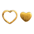 Family Love boucles d'oreilles paire brossé - Gold Plated