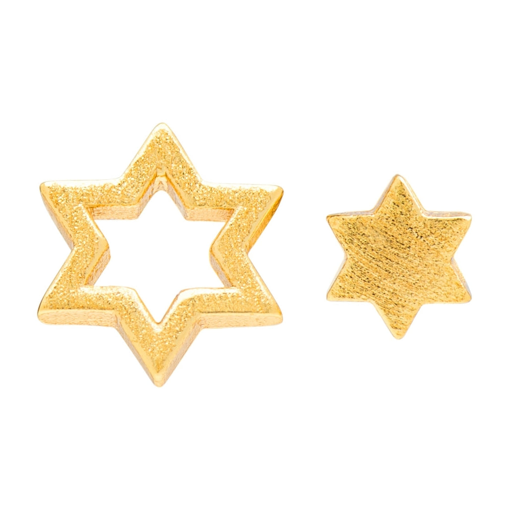 LULU Copenhagen Family Star earrings pair Earrings, pairs Gold Plated