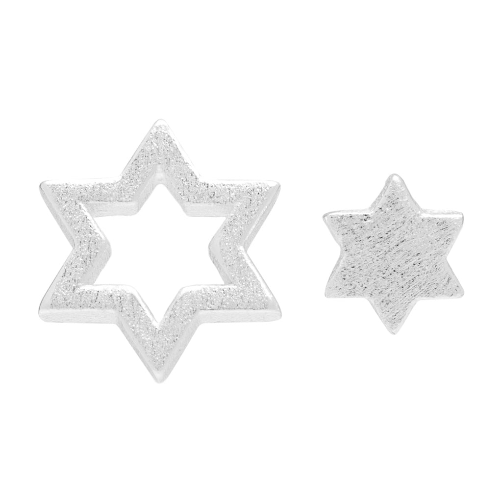LULU Copenhagen Family Star earrings pair Earrings, pairs Silver