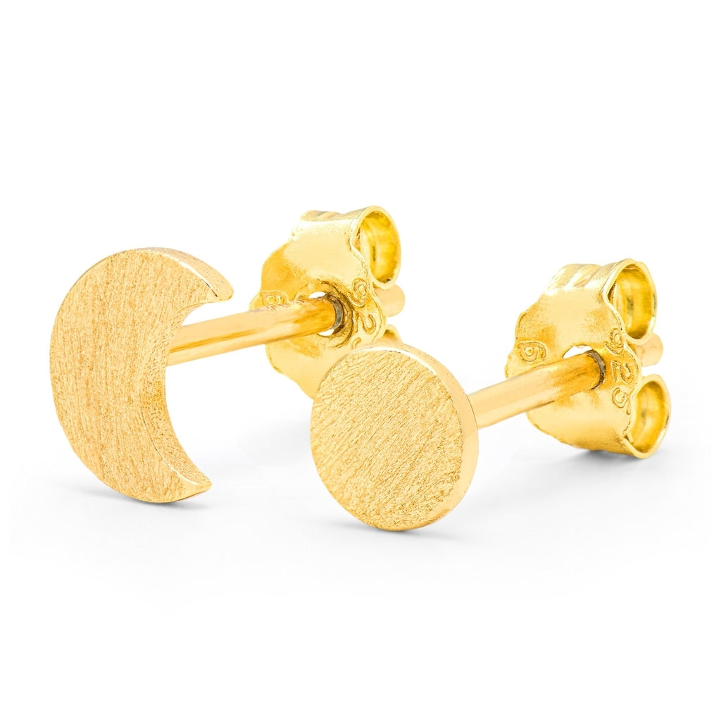 LULU Copenhagen Family To The Moon And Back earrings pair Earrings, pairs Gold Plated