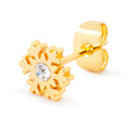 Flake boucle d'oreille 1 pcs - Gold Plated
