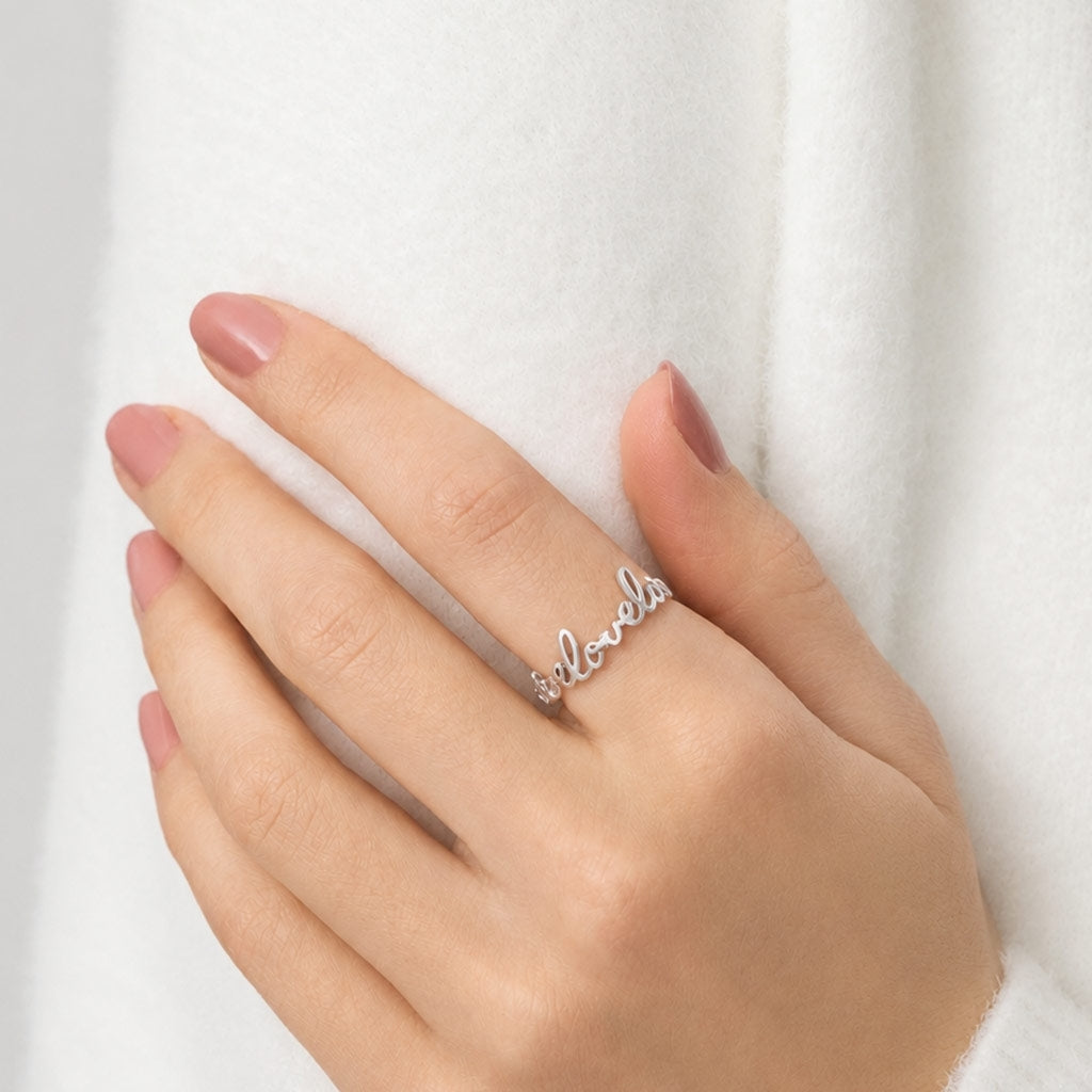 LULU Copenhagen For My Love Anneau Rings Silver