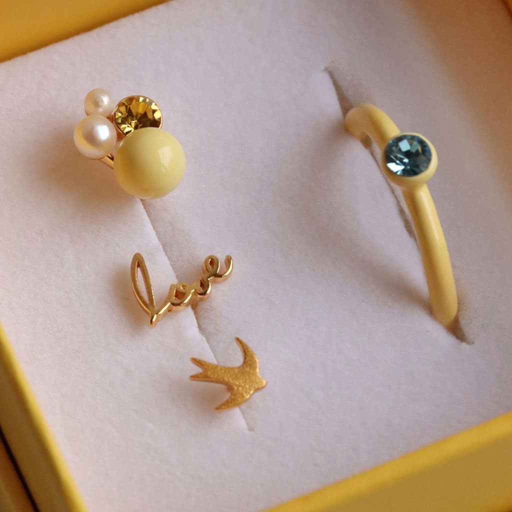 LULU Copenhagen For My Love d'oreille 1 pièce Ear stud, 1 pcs Gold Plated