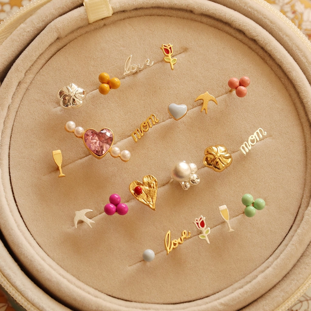 LULU Copenhagen For My Love d'oreille 1 pièce Ear stud, 1 pcs Gold Plated