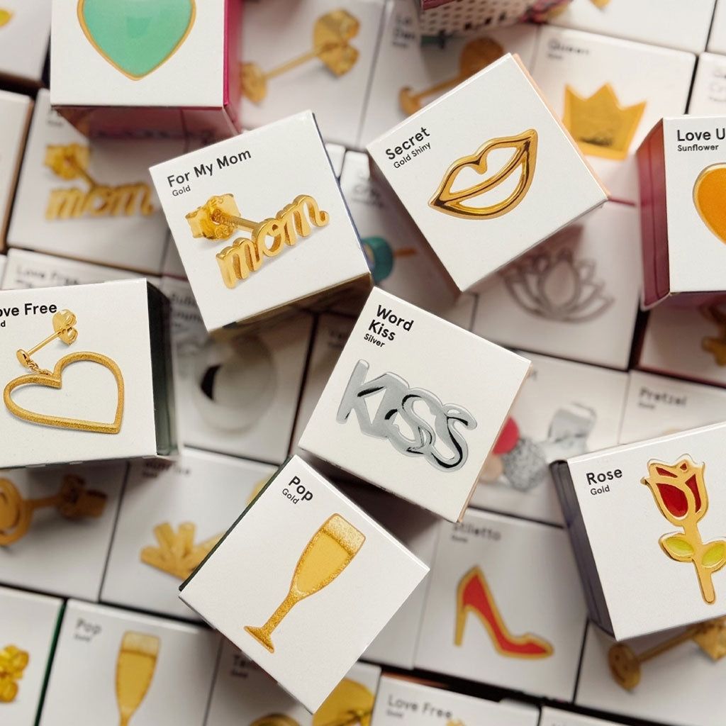 LULU Copenhagen For My Mom d'oreille 1 pièce Ear stud, 1 pcs Gold Plated