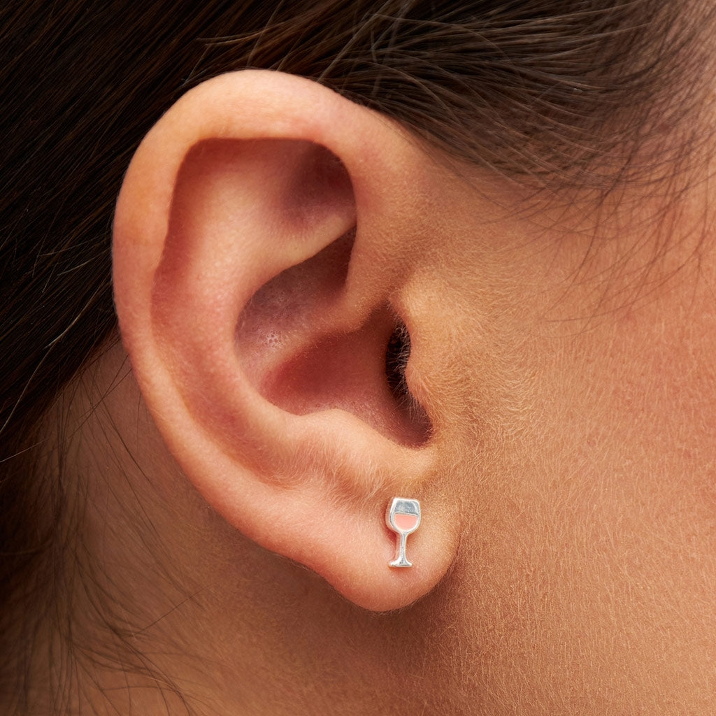 LULU Copenhagen Friday Rosé boucle d'oreille 1 pièce Ear stud, 1 pcs Silver Plated