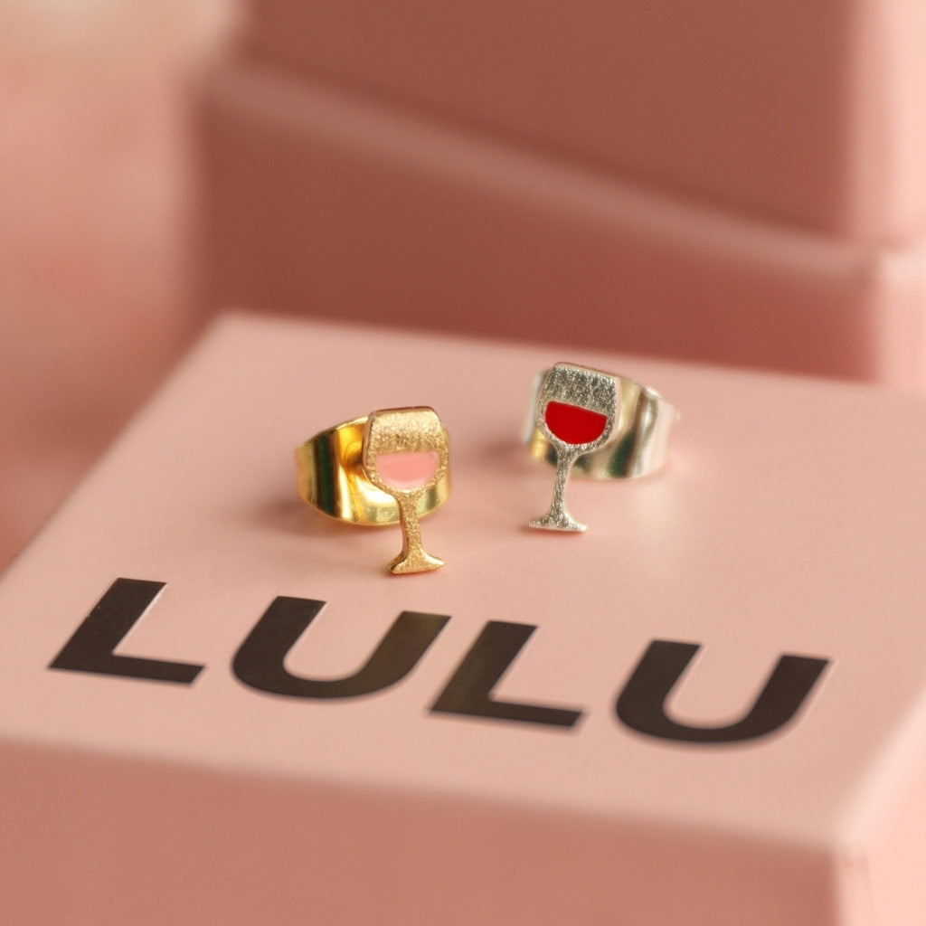 LULU Copenhagen Friday Rosé boucle d'oreille 1 pièce Ear stud, 1 pcs Gold Plated