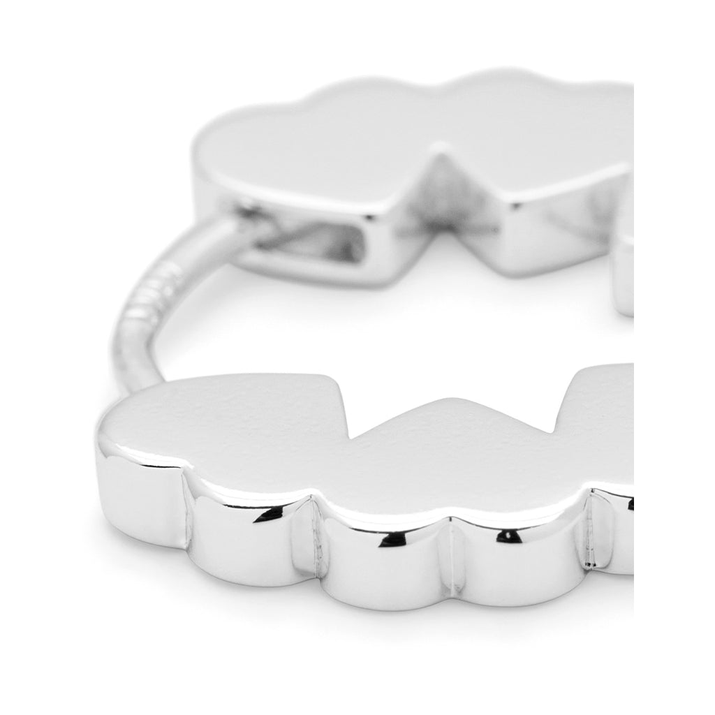 LULU Copenhagen Heart Hoops Paire Hoops Silver Plated