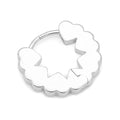 Heart Hoops Paire - Silver Plated