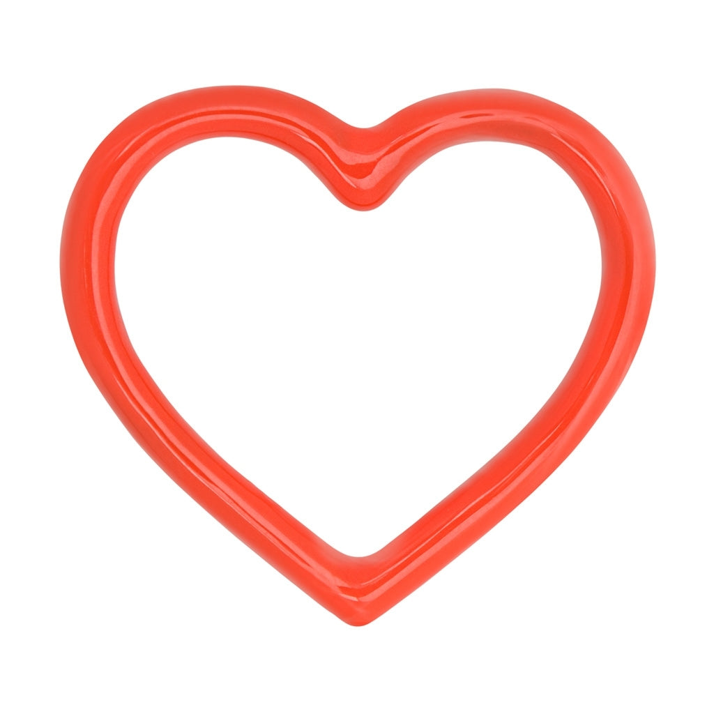 LULU Copenhagen Heart Ring émail Rings Lipstick Red