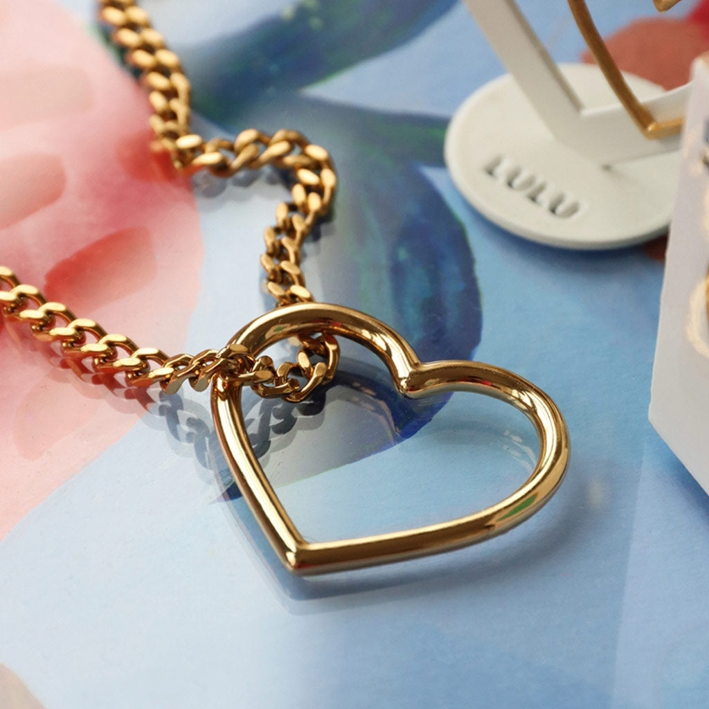 LULU Copenhagen Heart Ring plaqué argent Rings Silver Plated