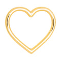 Heart Ring plaqué or - Gold Plated