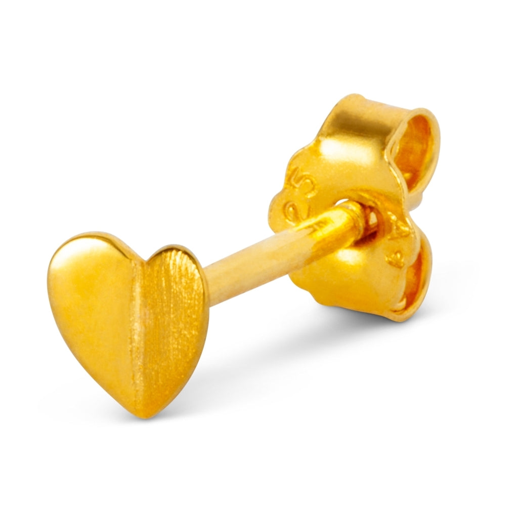 LULU Copenhagen Heart Wings boucle d'oreille 1 pièce Ear stud, 1 pcs Gold Plated