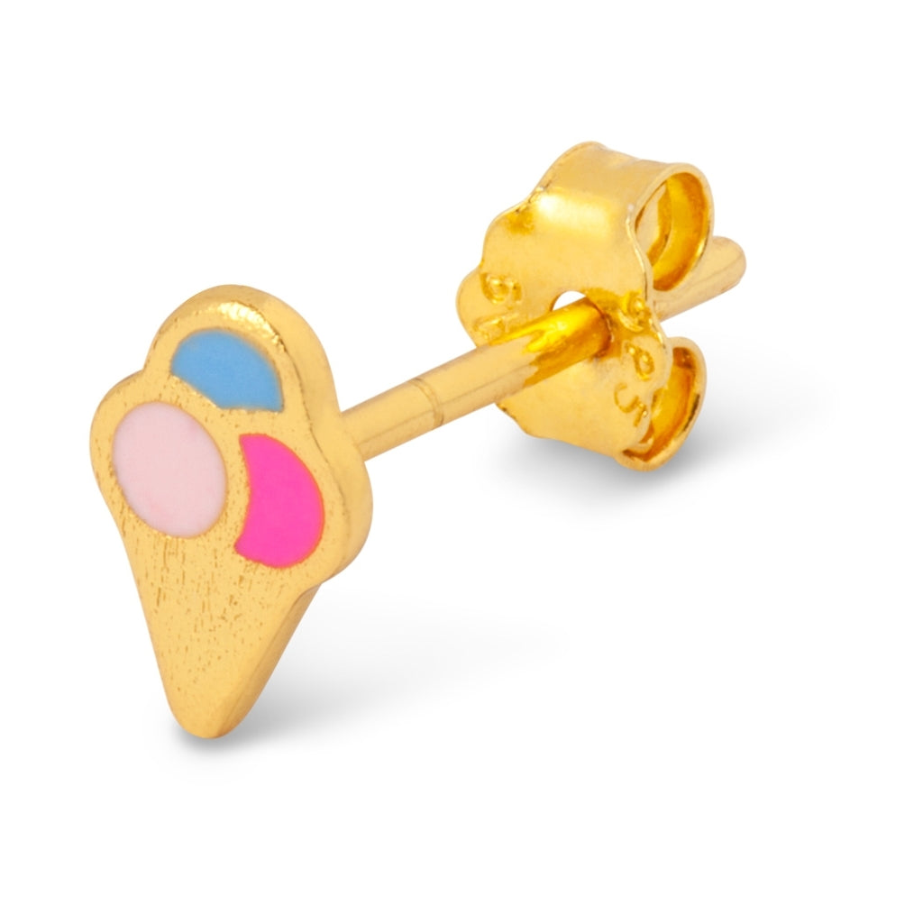 LULU Copenhagen Ice cone boucle d'oreille 1 pièce Ear stud, 1 pcs Gold Plated