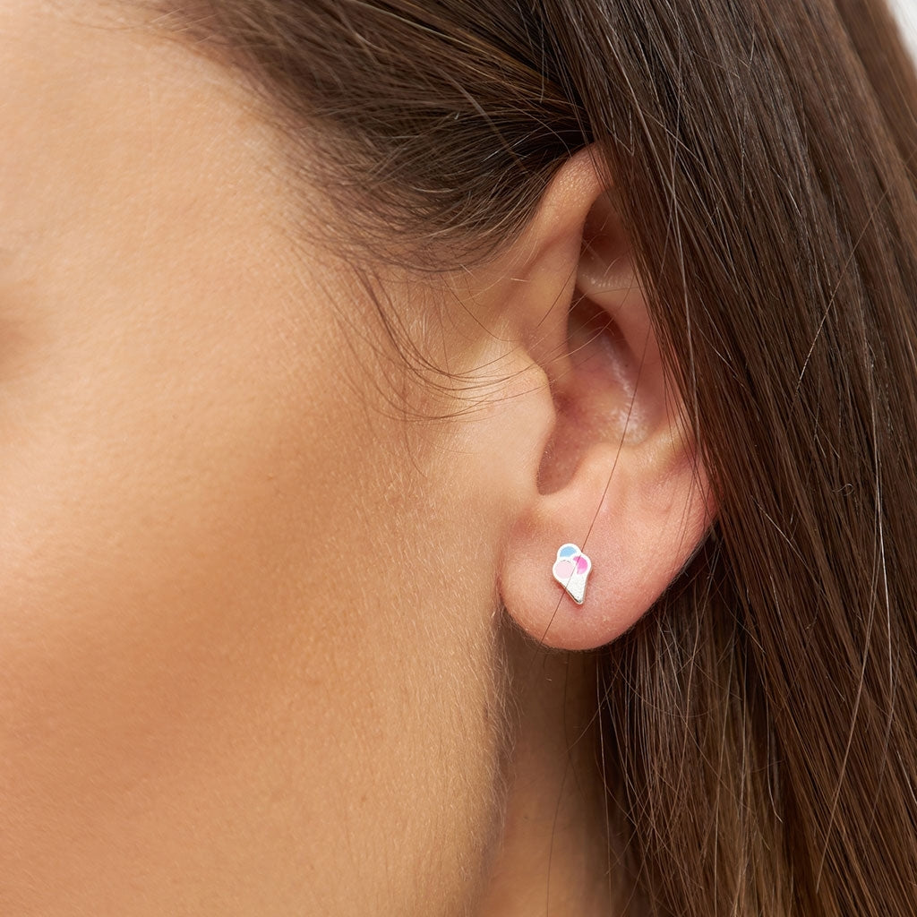 LULU Copenhagen Ice cone boucle d'oreille 1 pièce Ear stud, 1 pcs Silver Plated