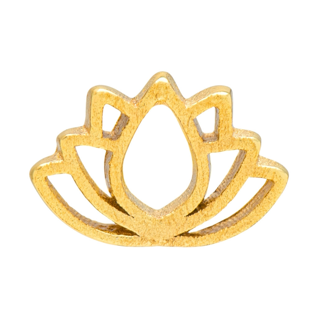 LULU Copenhagen Lotus boucle d'oreille 1 pièce Ear stud, 1 pcs Gold Plated