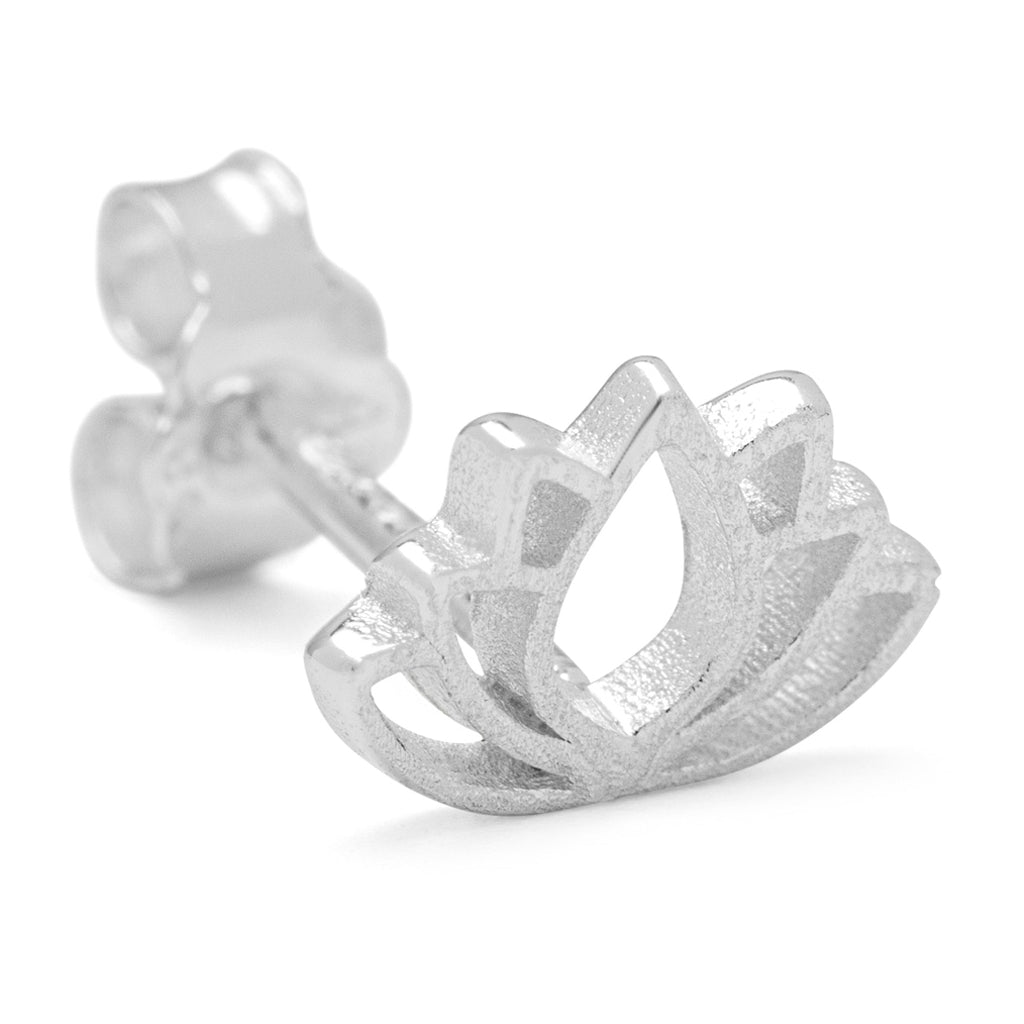 LULU Copenhagen Lotus boucle d'oreille 1 pièce Ear stud, 1 pcs Silver