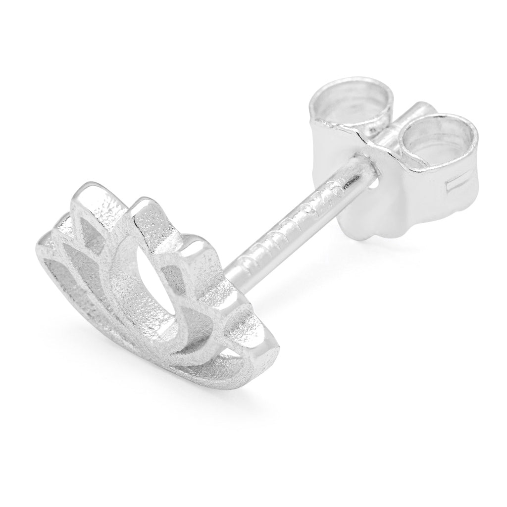 LULU Copenhagen Lotus boucle d'oreille 1 pièce Ear stud, 1 pcs Silver