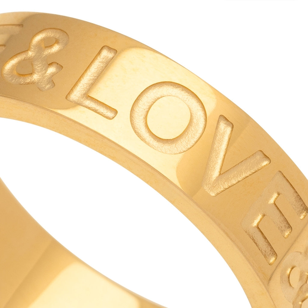 LULU Copenhagen Love & Cake Anneau Rings Gold Plated