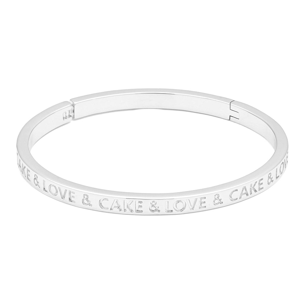 LULU Copenhagen Love & Cake Bangle - Plaqué Bracelets Silver Plated