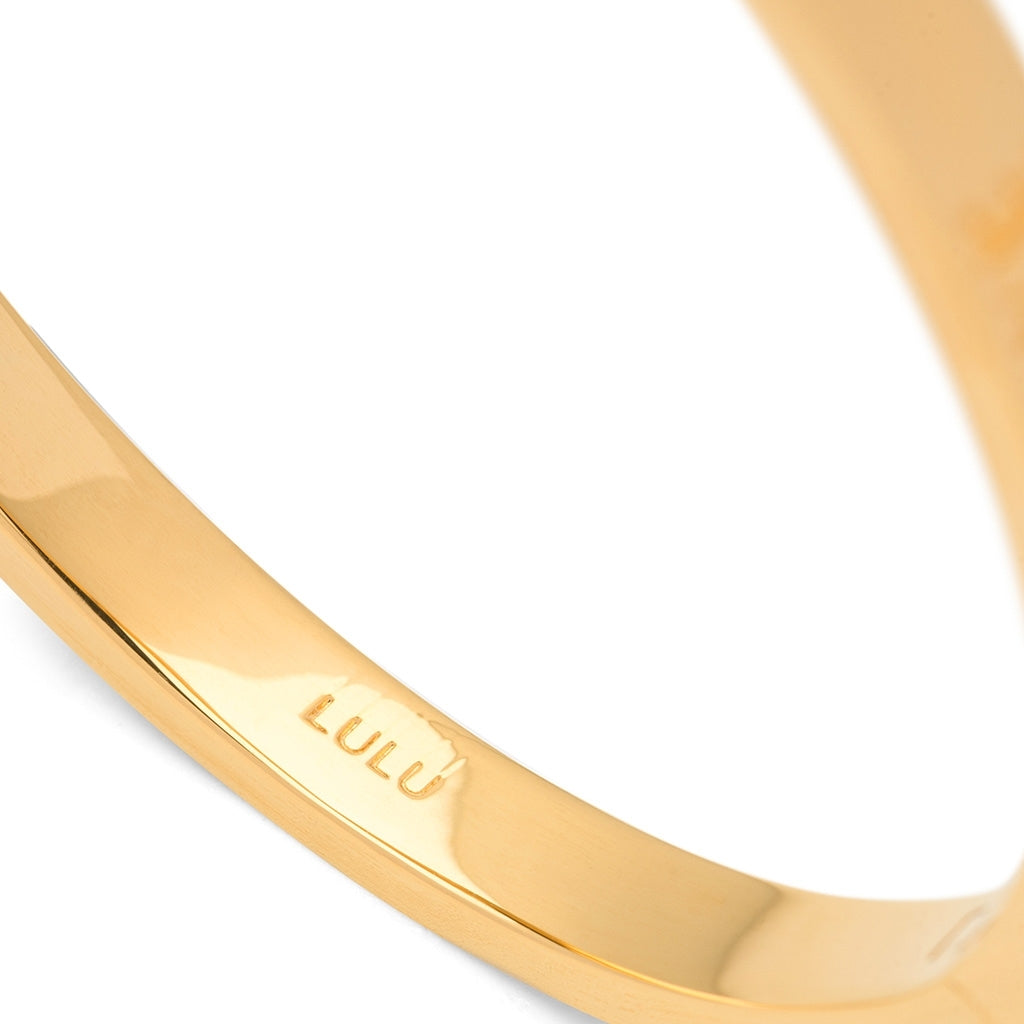 LULU Copenhagen Love & Cake Bangle - Plaque or Bracelets Gold Plated