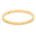 Love & Cake Bangle - Plaque or - Gold Plated