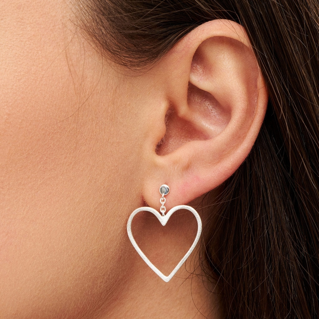 LULU Copenhagen Love Free boucle d'oreille 1 pièce Ear stud, 1 pcs Silver Plated