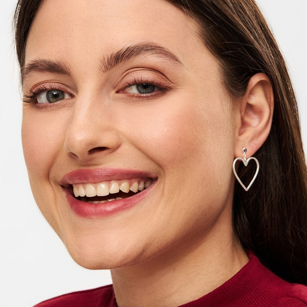 LULU Copenhagen Love Free boucle d'oreille 1 pièce Ear stud, 1 pcs Silver Plated