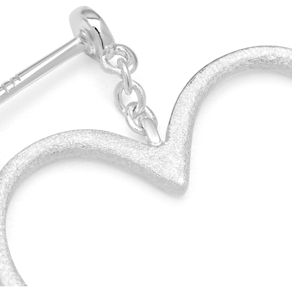 LULU Copenhagen Love Free boucle d'oreille 1 pièce Ear stud, 1 pcs Silver Plated